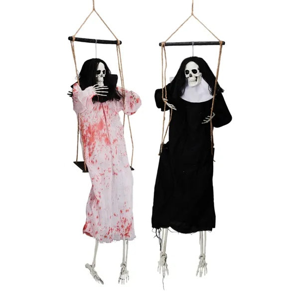 Outdoor Halloween Decorations 2 Packs Hanging Ghosts Decor With