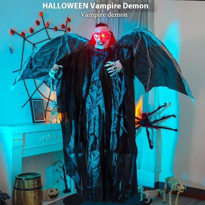 Big Bat Vampire Pendant Ornament Induction Luminous Atmosphere Props