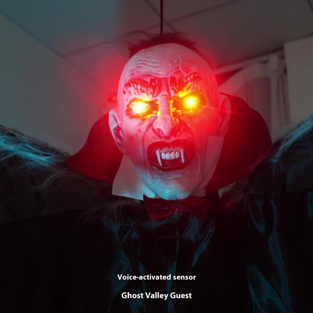 Big Bat Vampire Pendant Ornament Induction Luminous Atmosphere Props