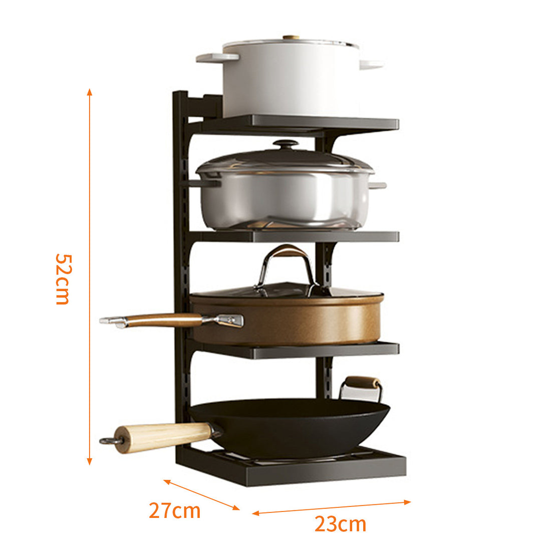 Kitchen Pot Rack Multi-Layer Storage Corner Pot Set Rack