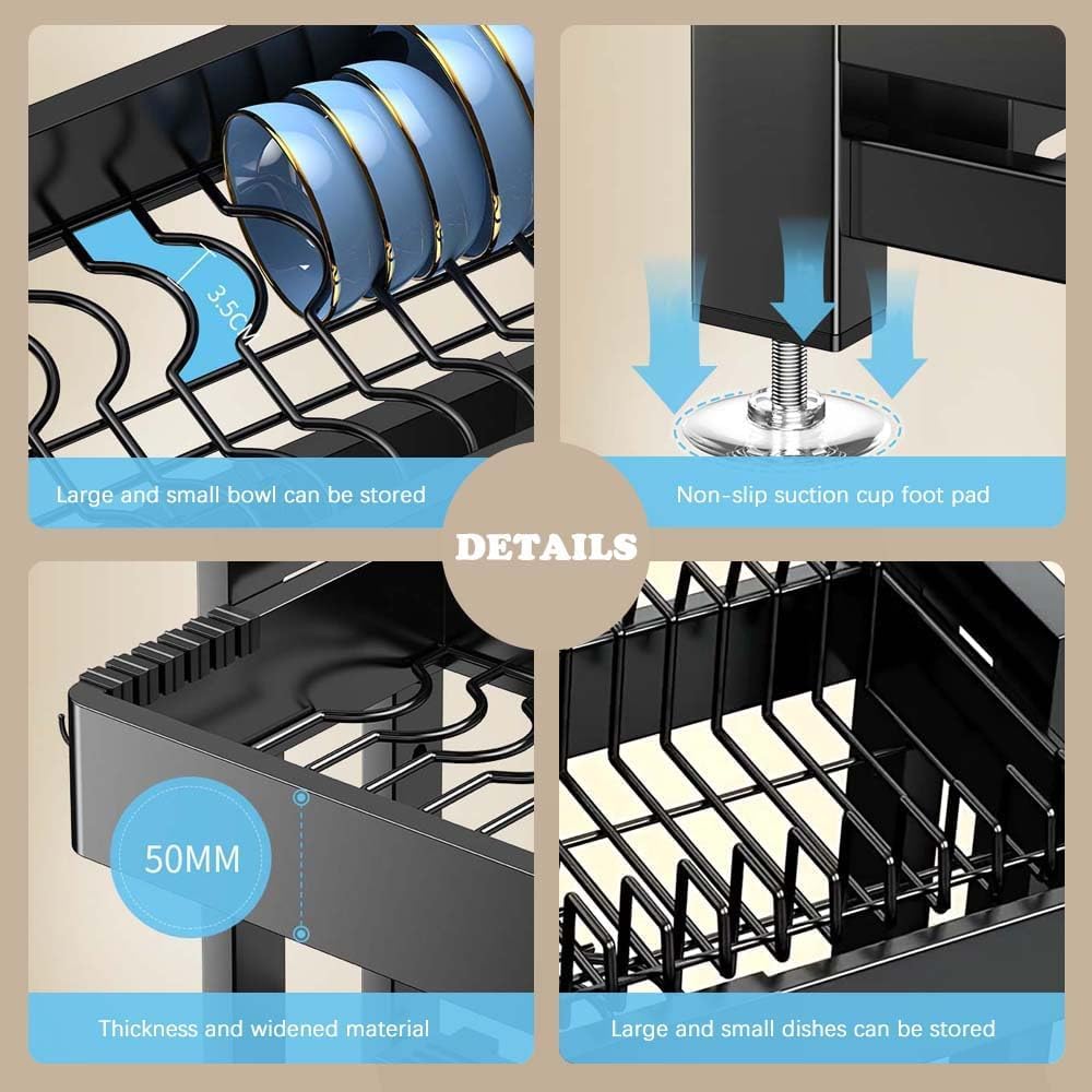 ANUMITRA Over‑Sink Dish Drying Stand