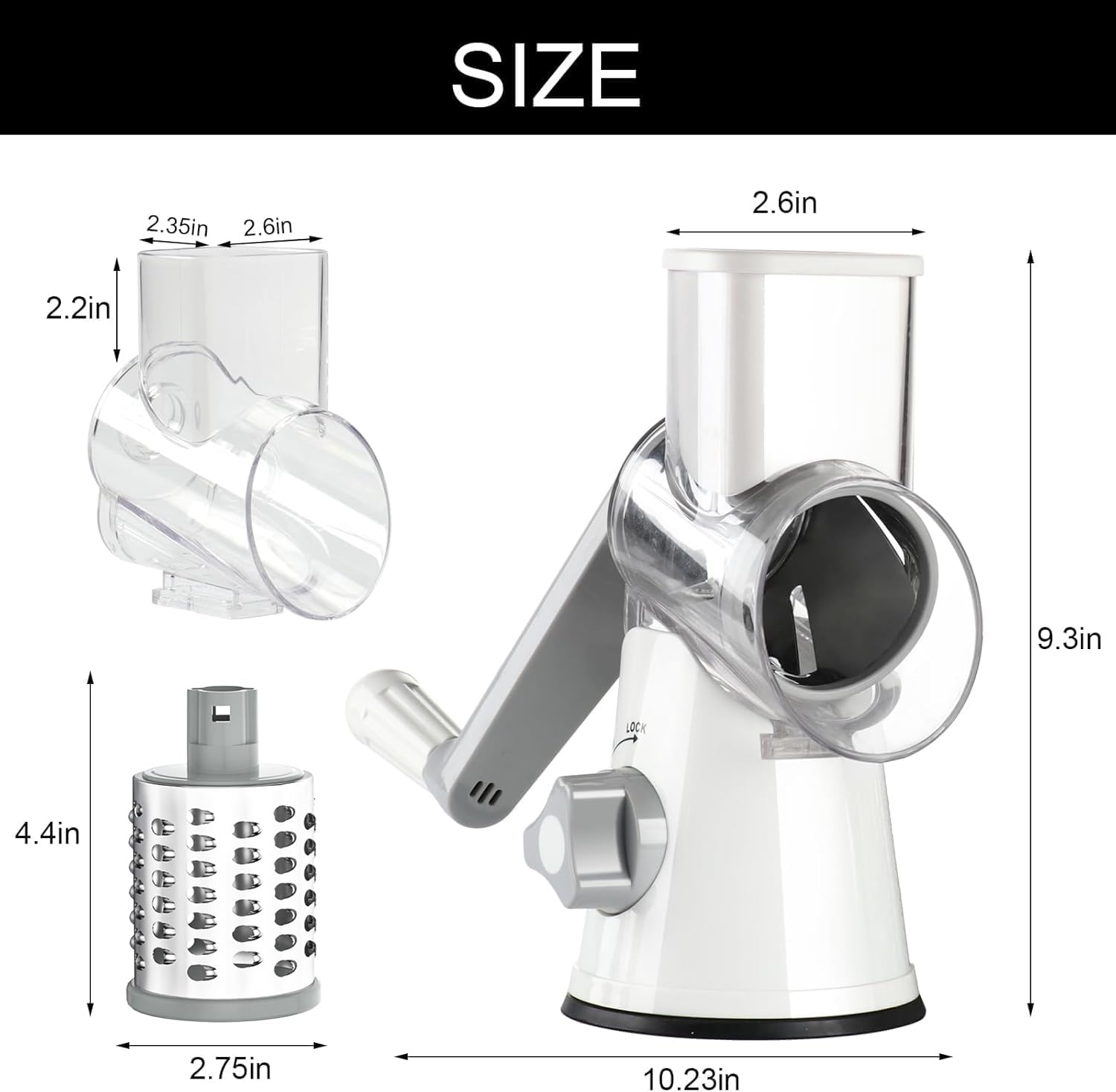 Multi-Purpose Rotary Grater Tool