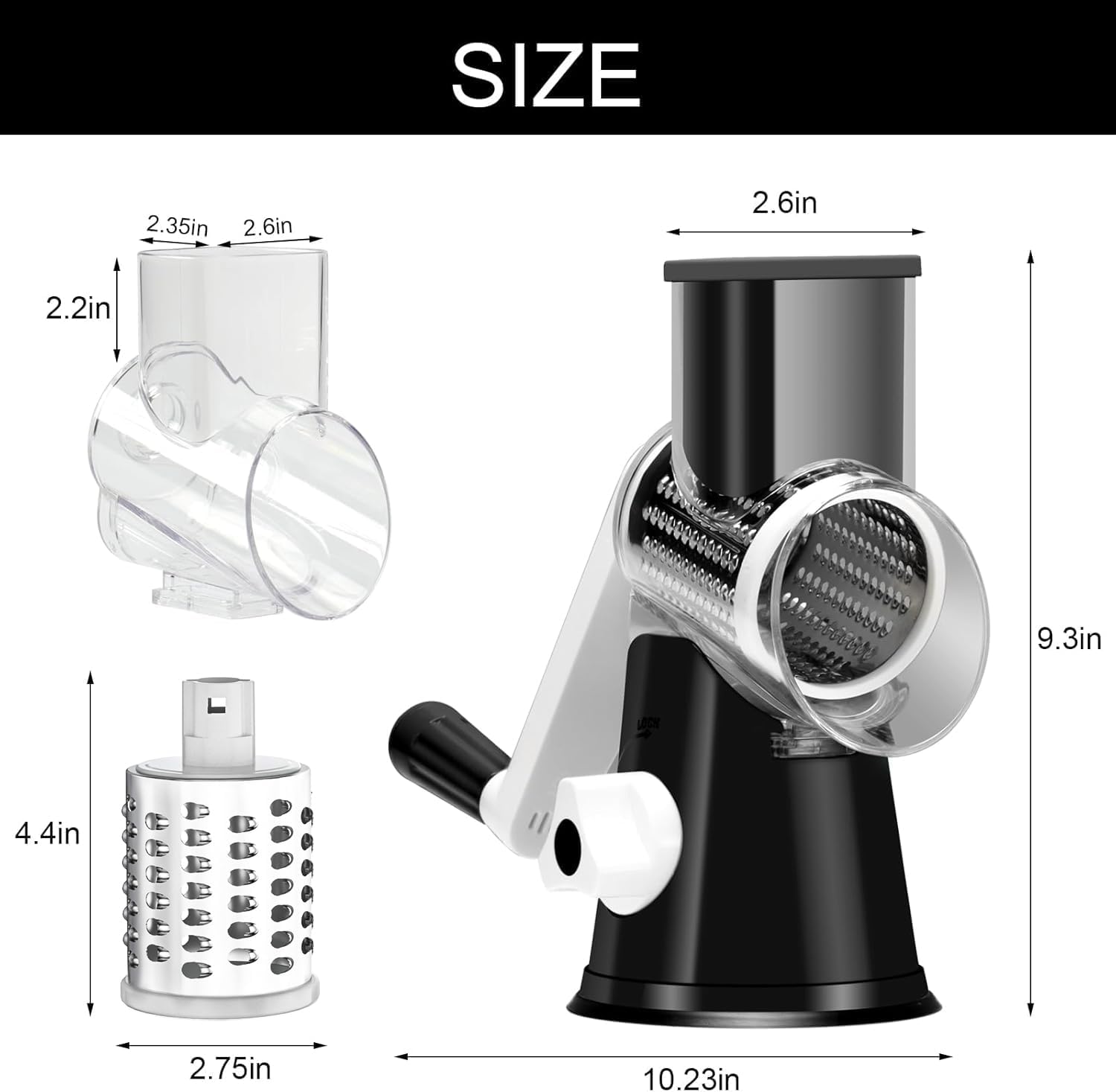 Multi-Purpose Rotary Grater Tool