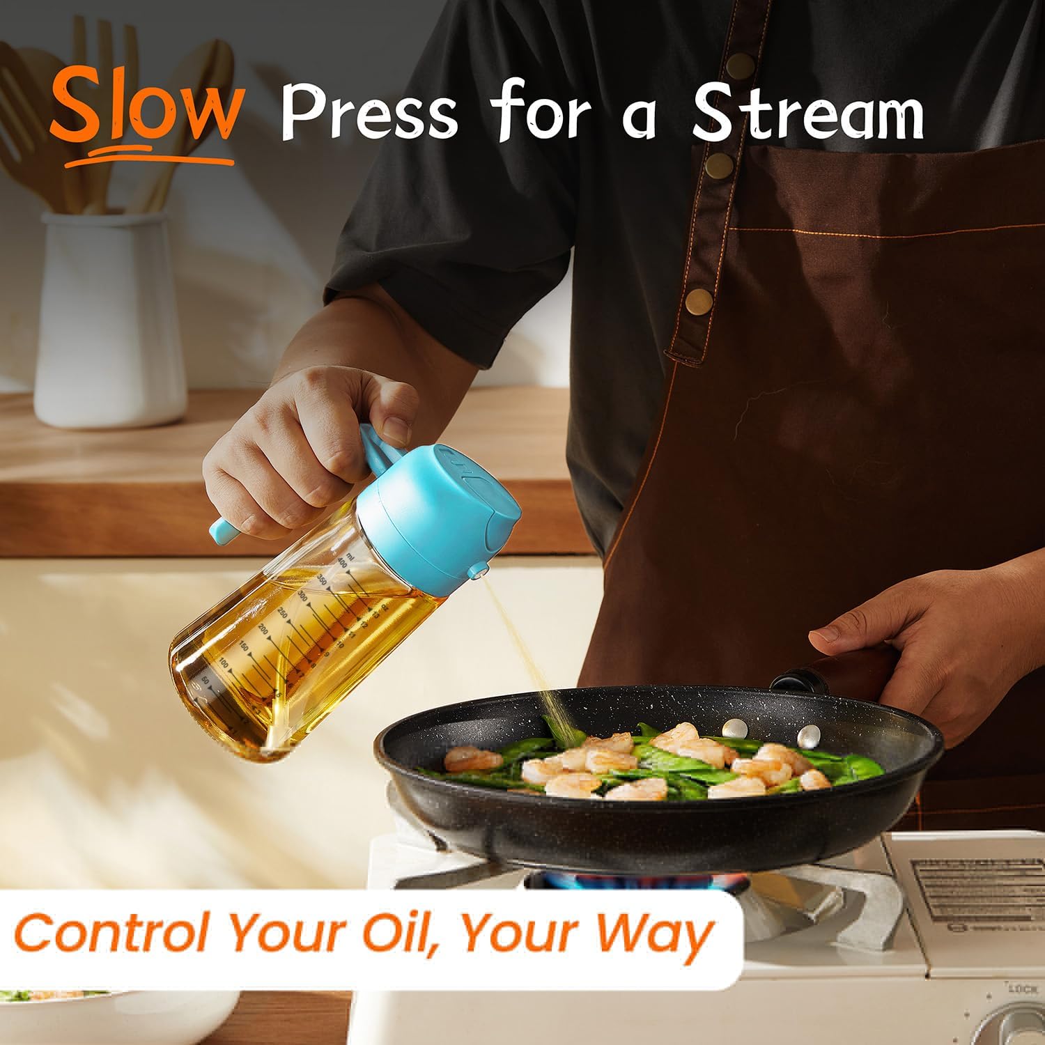 Pump Action Oil Spray Bottle