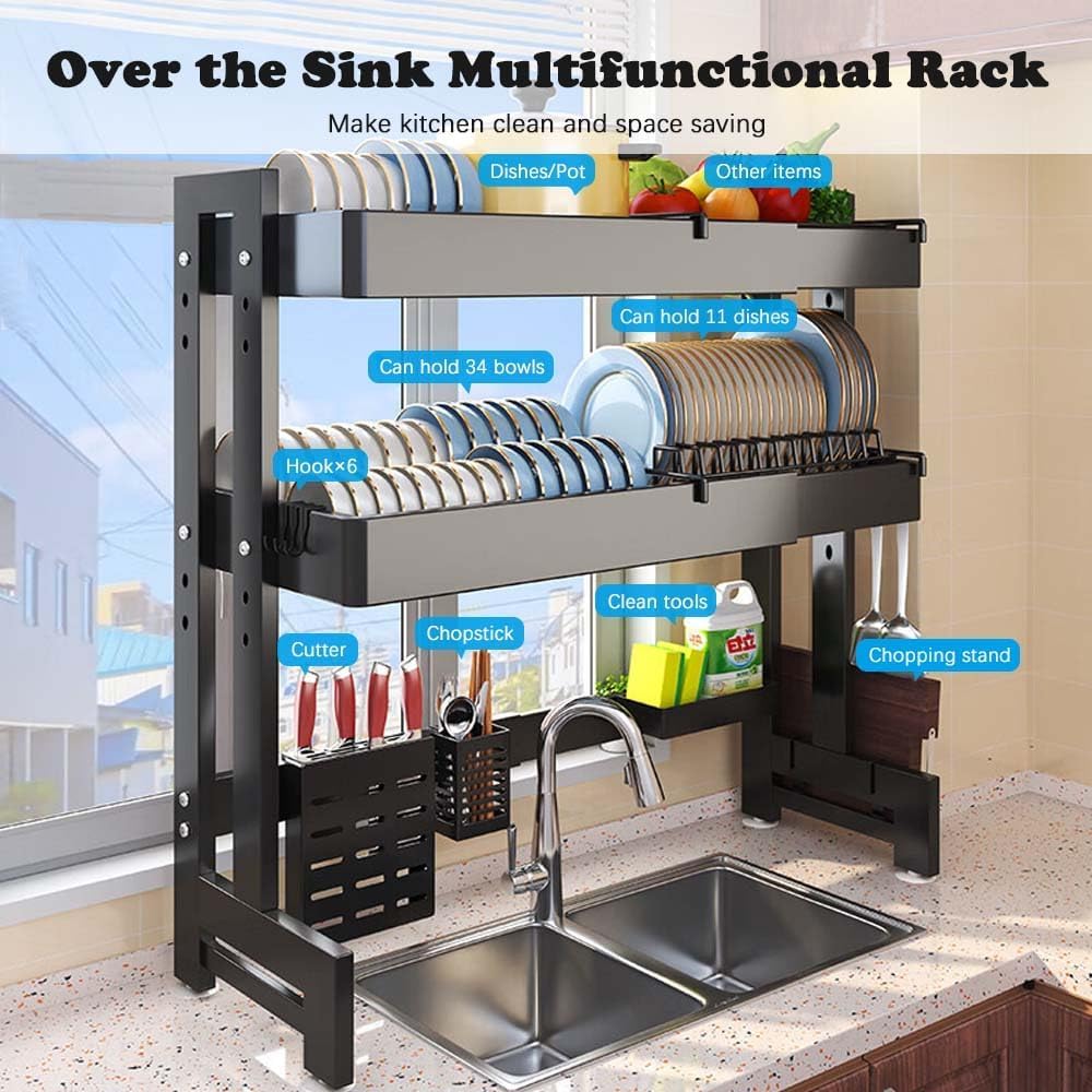 ANUMITRA Over‑Sink Dish Drying Stand