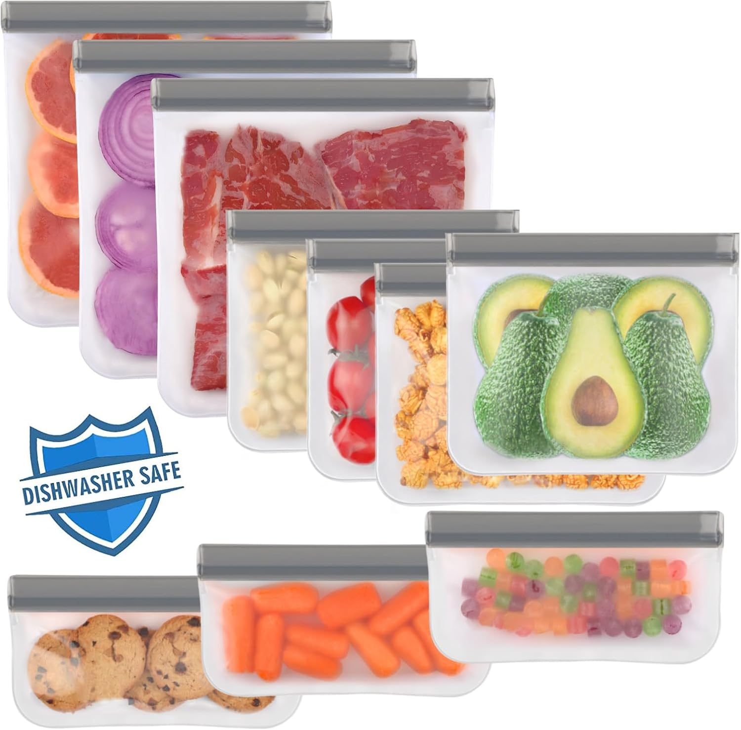 Reusable Silicone Food Storage Bags – Leakproof