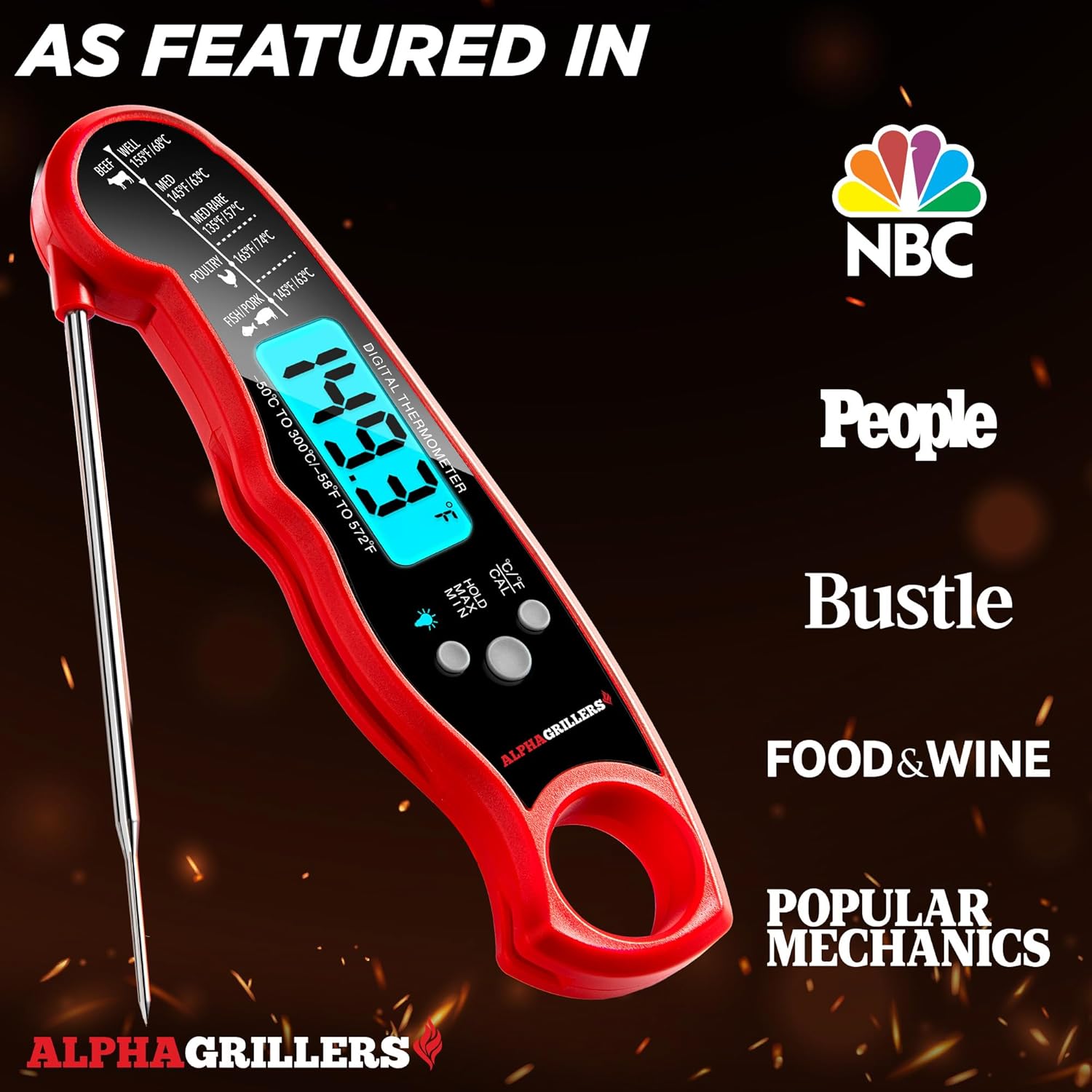 Cooking Thermometer for Grilling & Baking