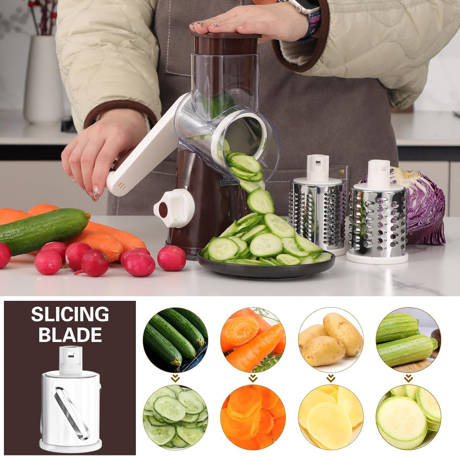 Multi-Purpose Rotary Grater Tool