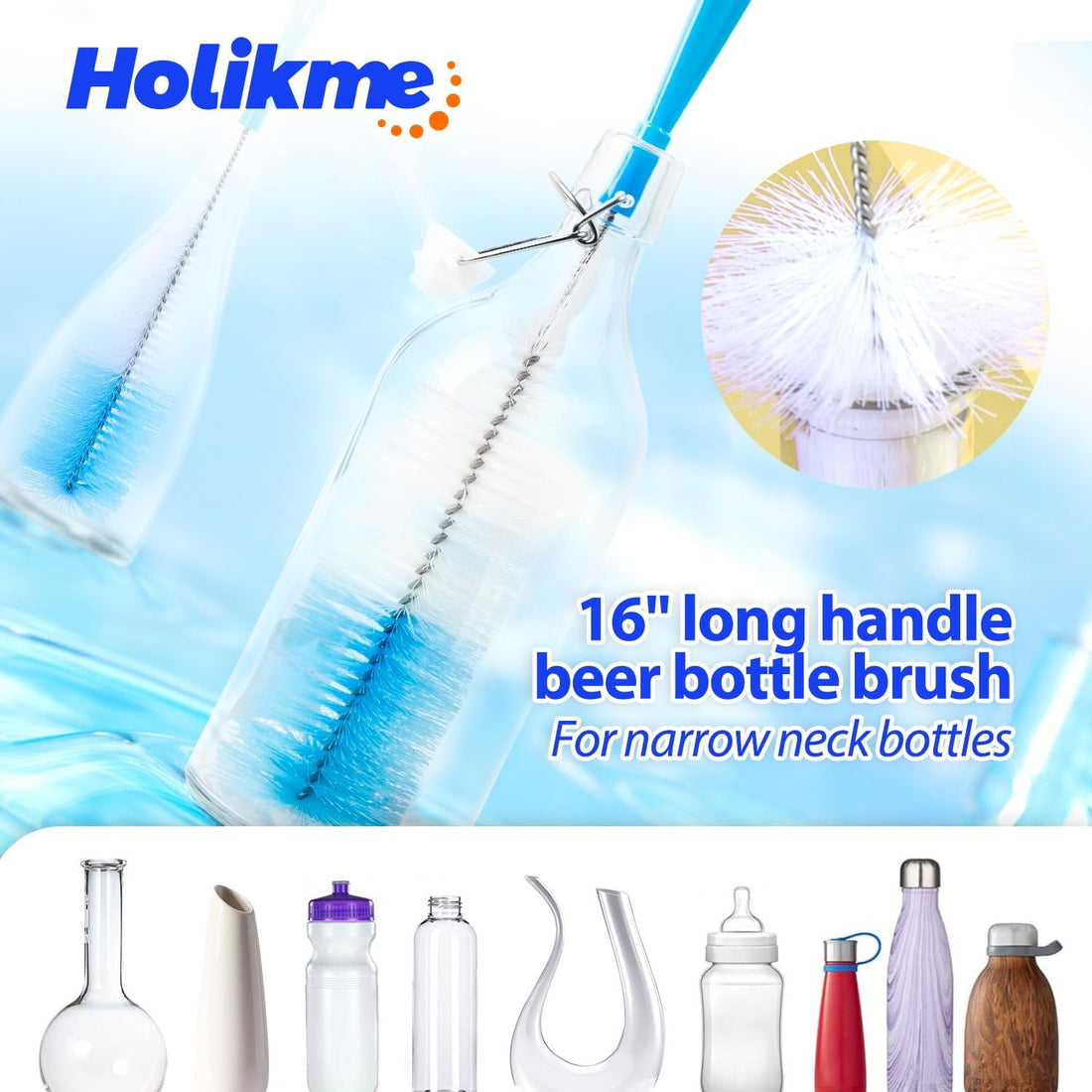 5-in-1 Bottle Cleaning Brush Set
