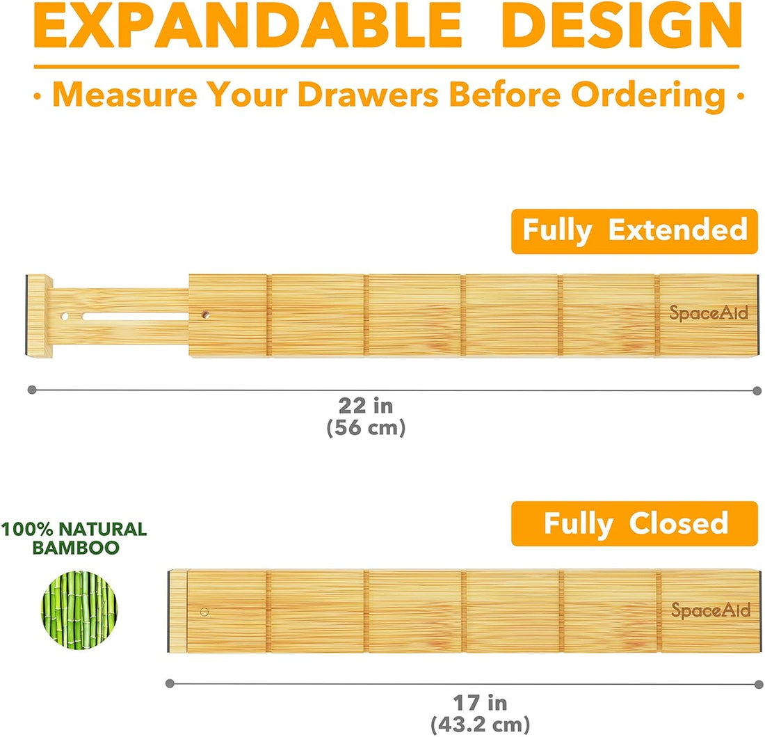 Adjustable Drawer Dividers – Set of 4
