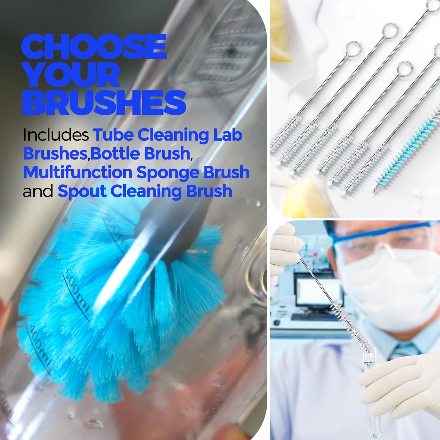 5-in-1 Bottle Cleaning Brush Set