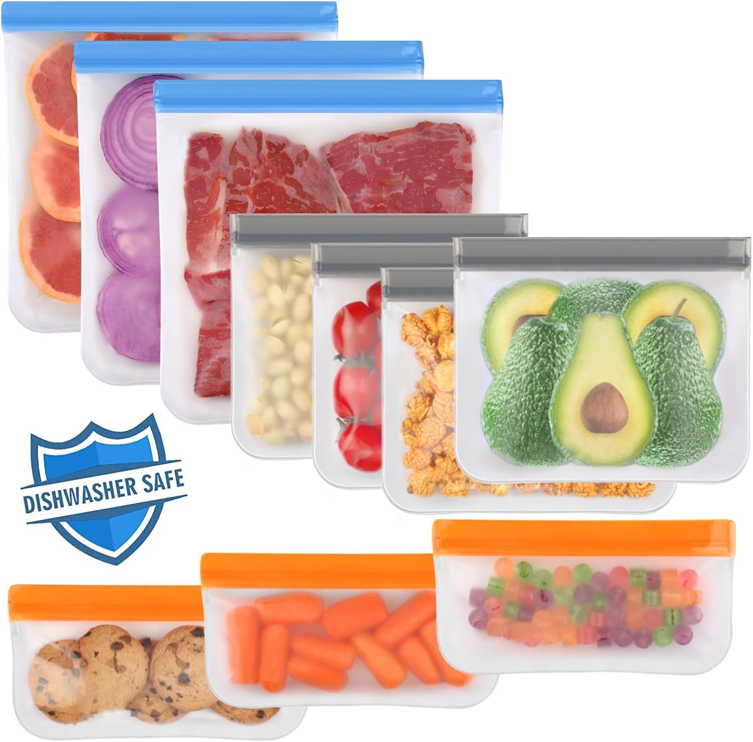 Reusable Silicone Food Storage Bags – Leakproof