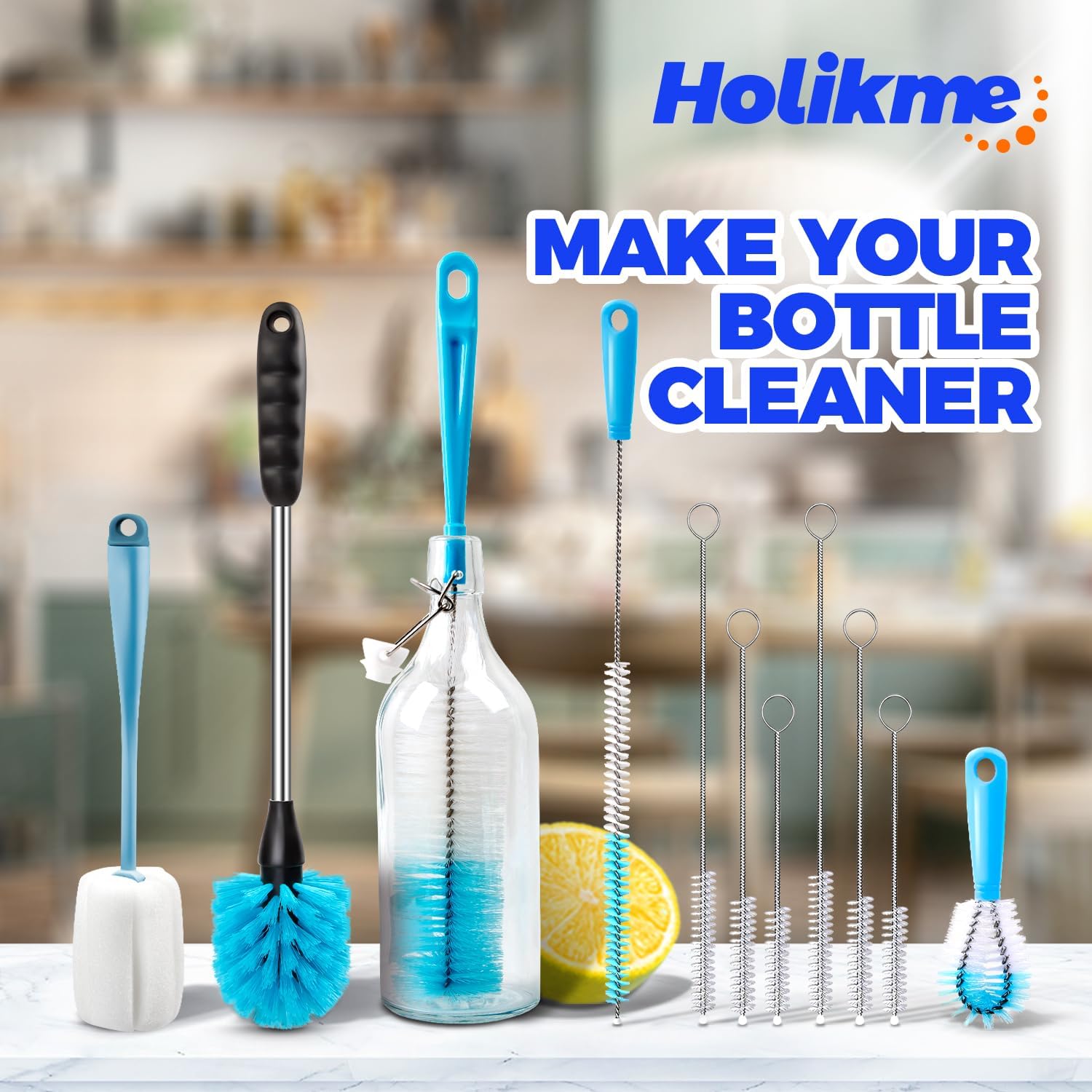 5-in-1 Bottle Cleaning Brush Set