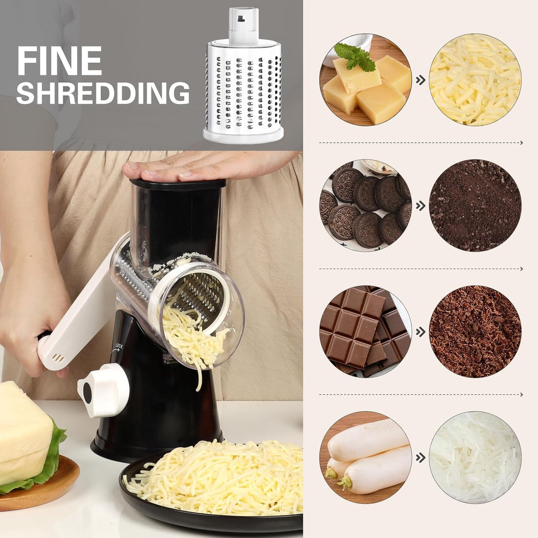 Multi-Purpose Rotary Grater Tool