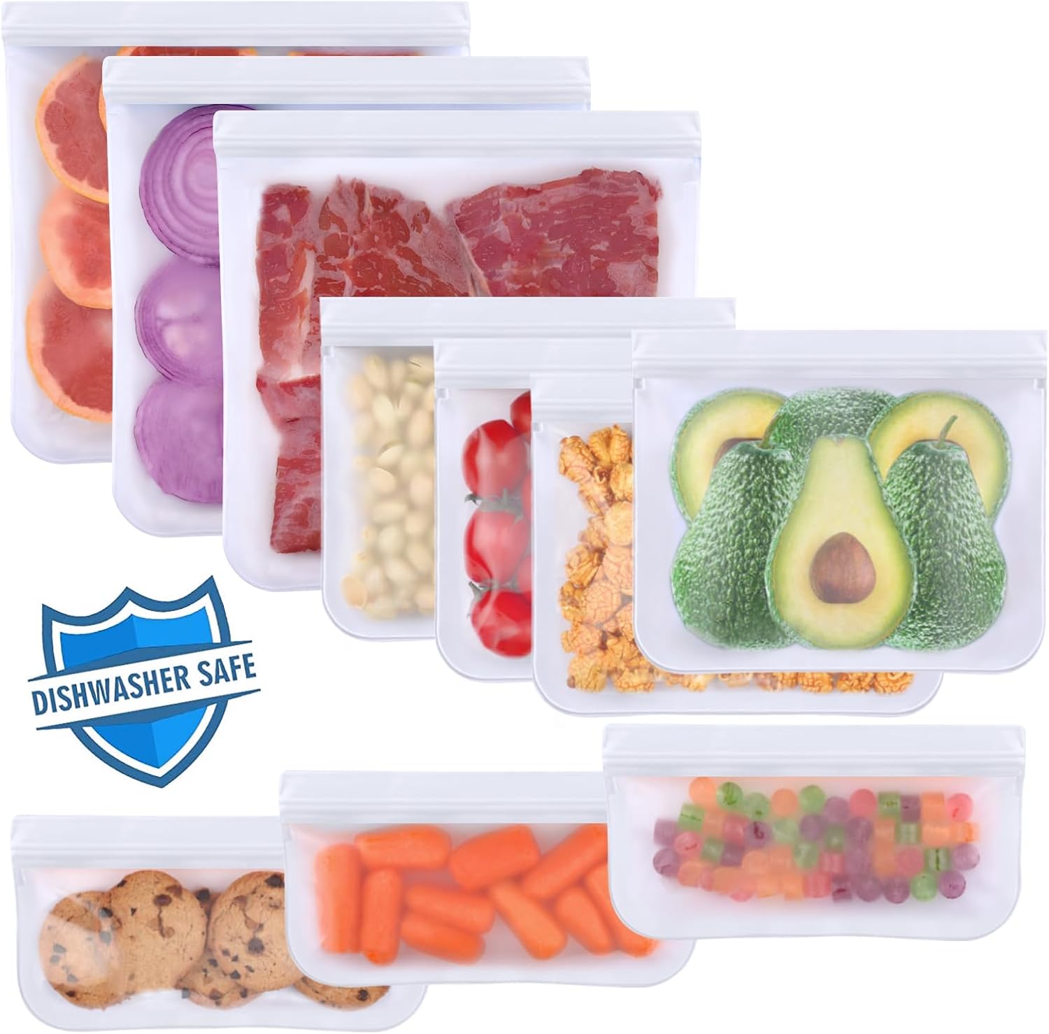 Reusable Silicone Food Storage Bags – Leakproof