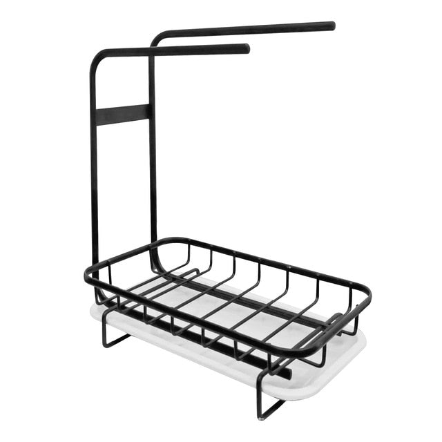 Kitchen Storage Standing Sink Wall Mounted Iron Drainer Organizer