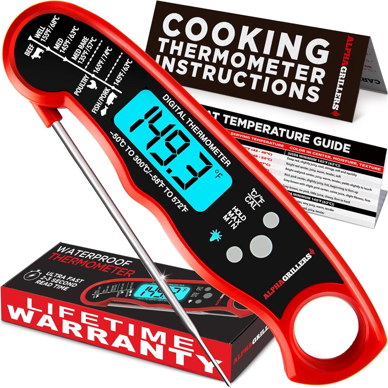 Cooking Thermometer for Grilling & Baking