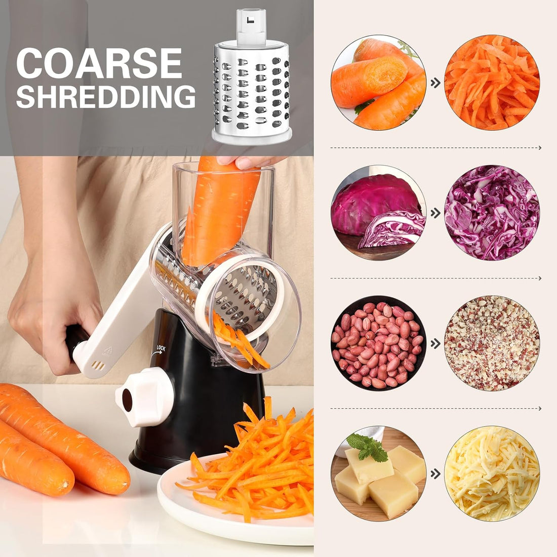 Multi-Purpose Rotary Grater Tool