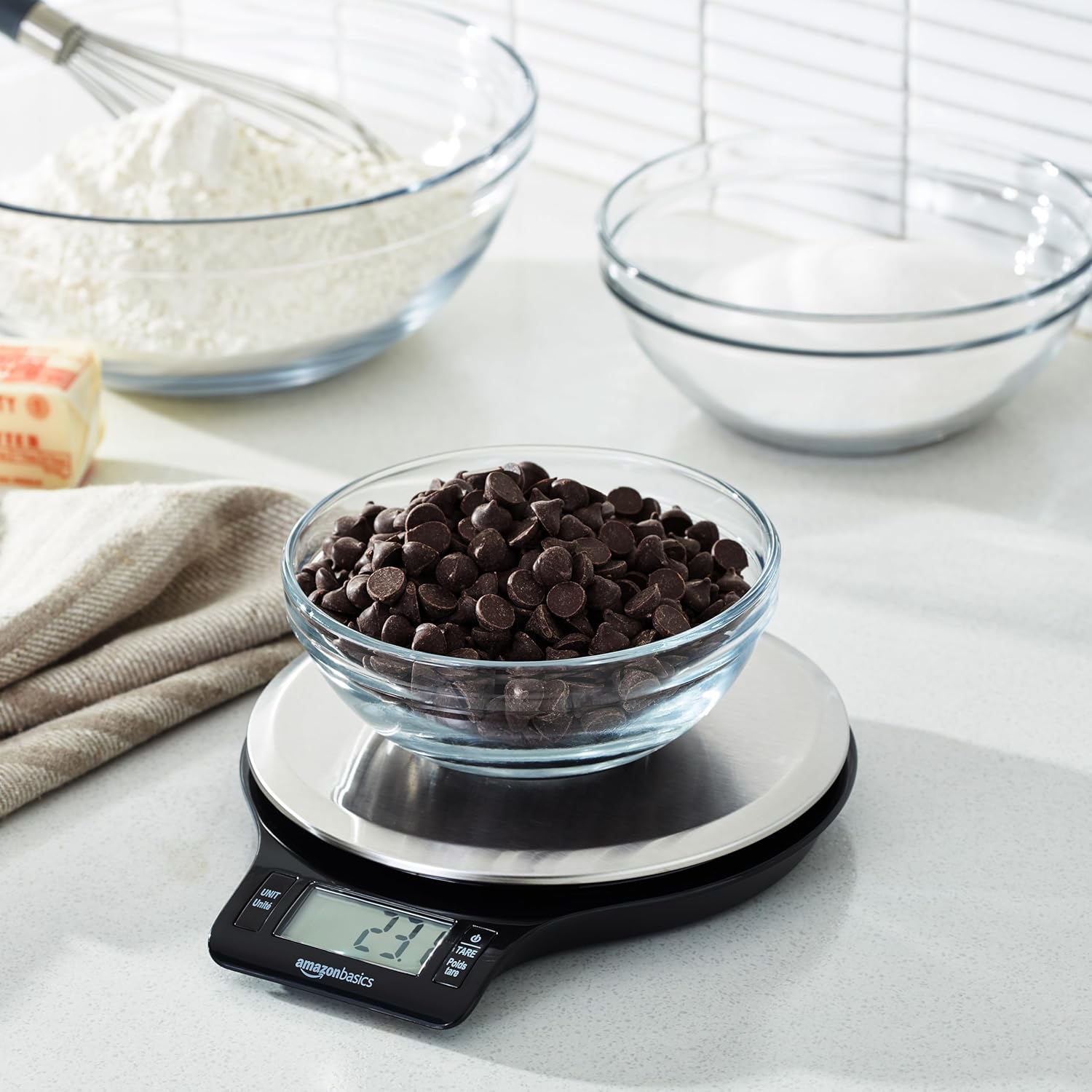 Digital Kitchen Scale – Stainless Steel