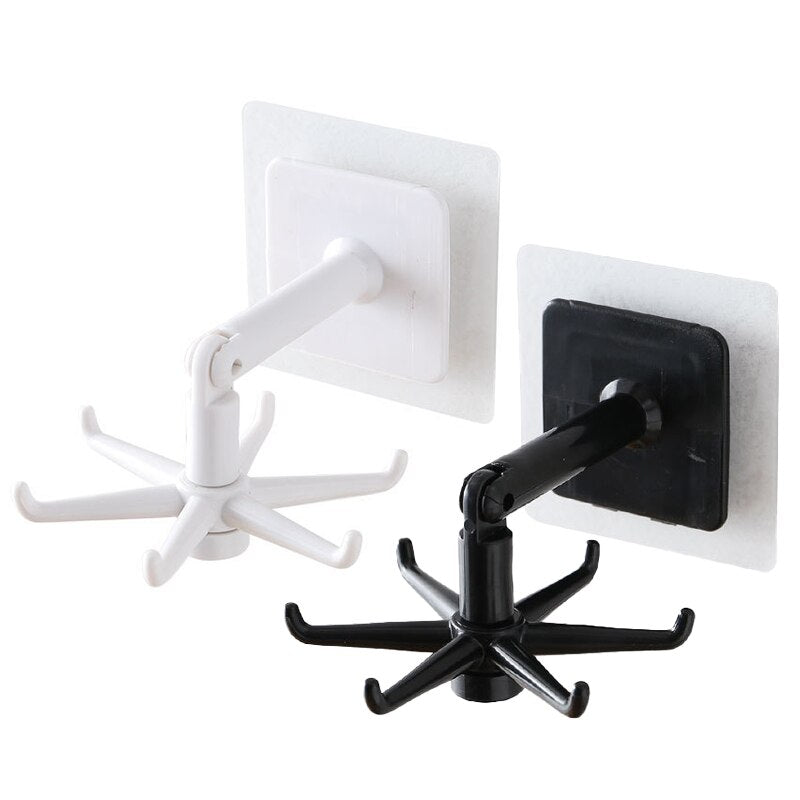 Rotating Hook  Wall Free Punching Multifunctional Glue Hook