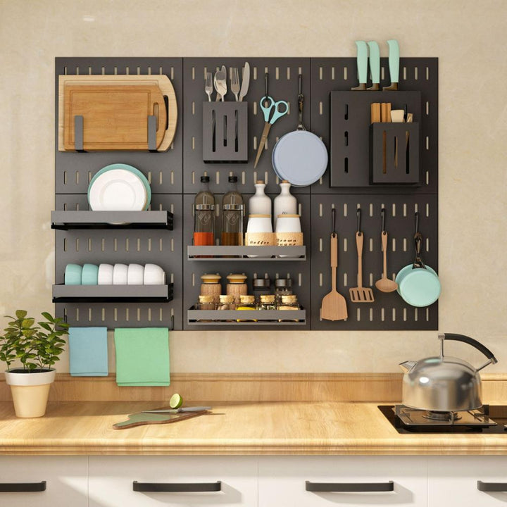 Punch Free Kitchen Storage Rack Wall Mounted Seasoning Dish Rack
