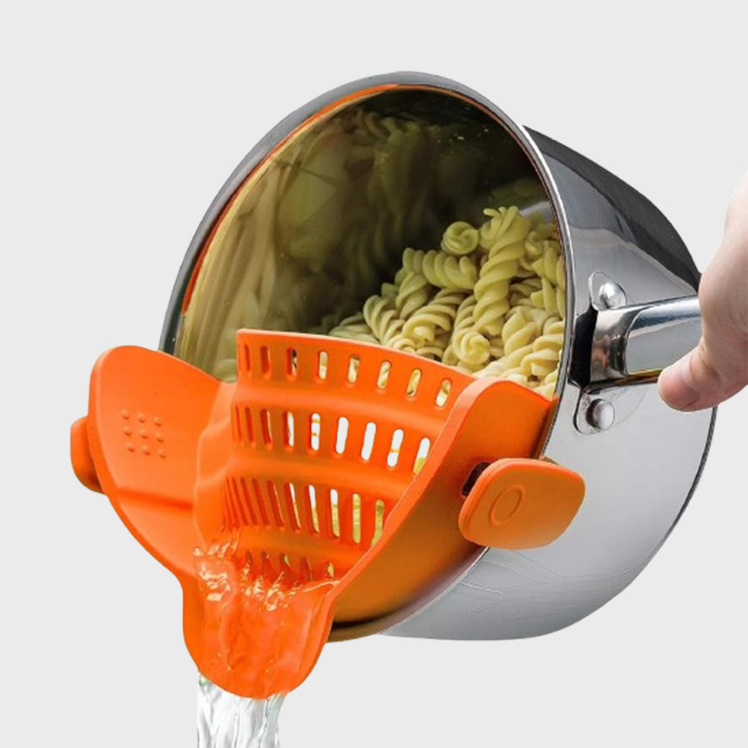 Flexible Snap Strainer for Kitchen Use