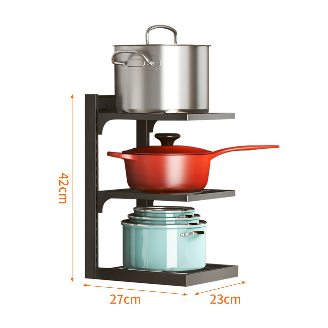 Kitchen Pot Rack Multi-Layer Storage Corner Pot Set Rack