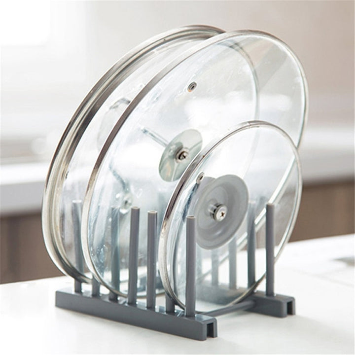 Kitchen Organizer Pot Lid Rack Stainless Steel Spoon Holder