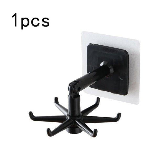 Rotating Hook  Wall Free Punching Multifunctional Glue Hook