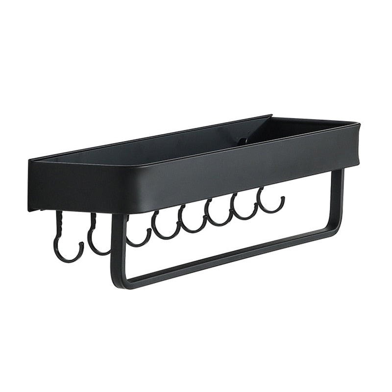 Kitchen Free Perforated Space Aluminum Seasoning Bottle Storage Rack