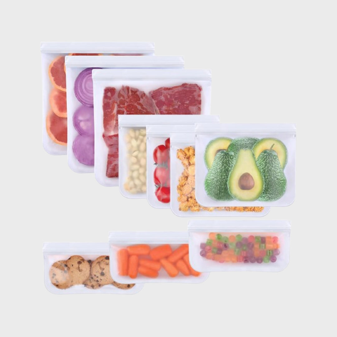 Reusable Silicone Food Storage Bags – Leakproof