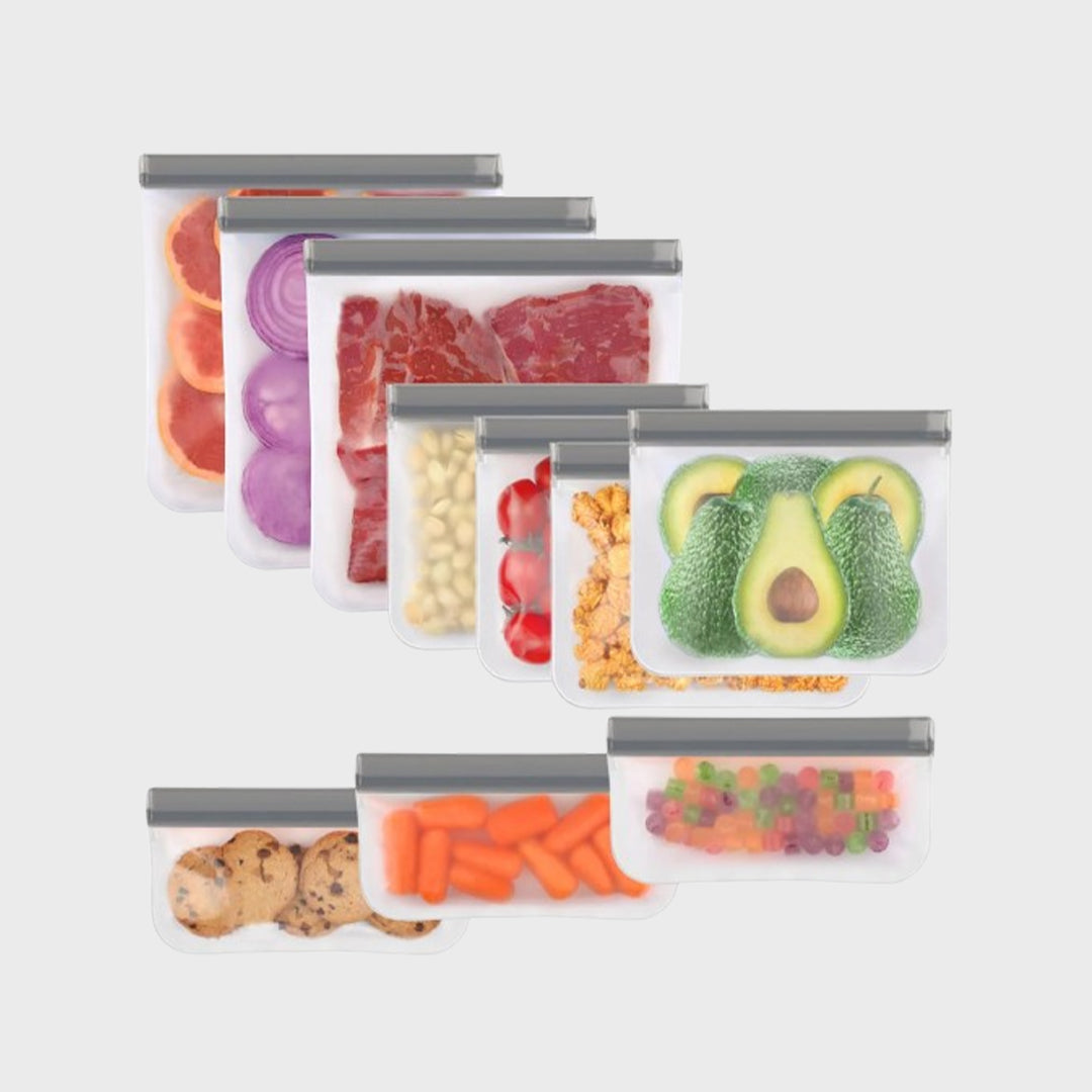 Reusable Silicone Food Storage Bags – Leakproof