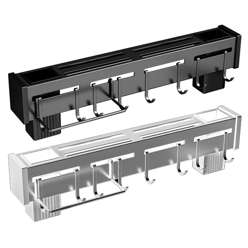 Stainless Steel Knife Holder Wall Mounted Detachable Chopsticks Storage Rack