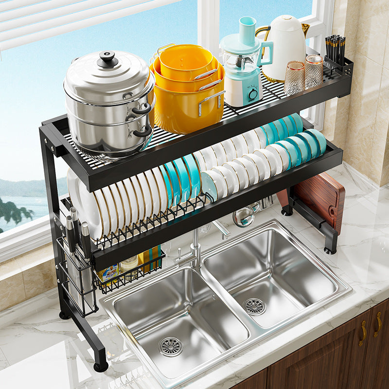 Double Layers Kitchen Sink Racks Dish Racks