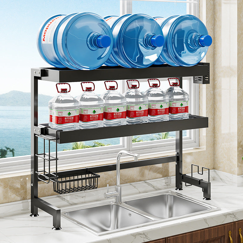 Double Layers Kitchen Sink Racks Dish Racks