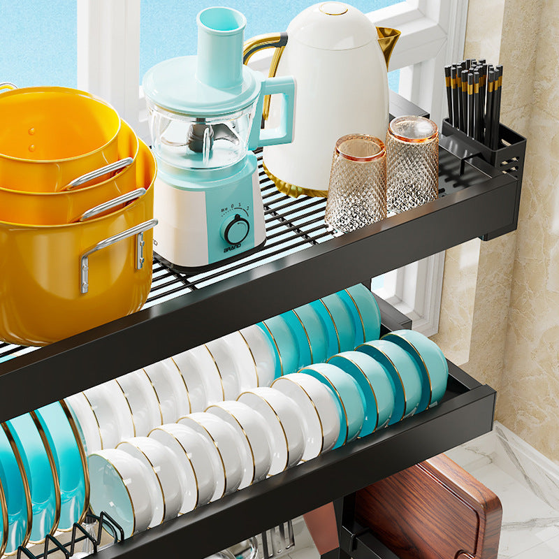 Double Layers Kitchen Sink Racks Dish Racks